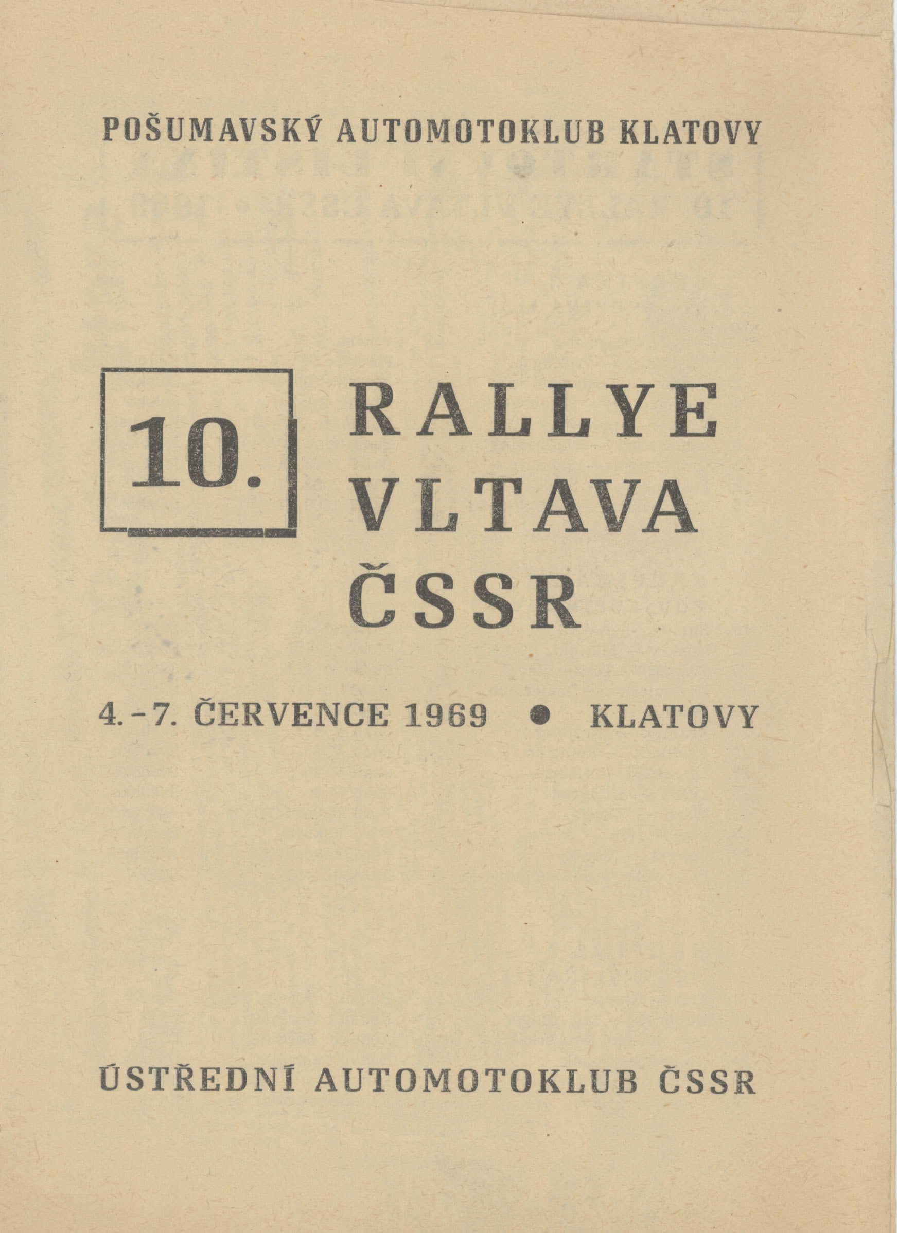 Rallye Vltava 1969