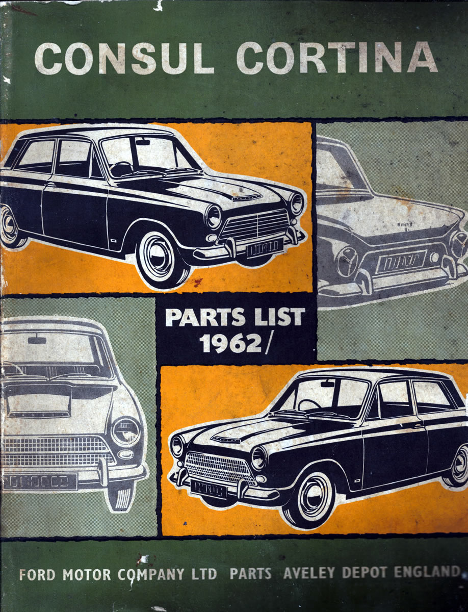 014 Ford Consul 1962 katalog dílů